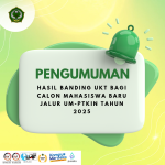 Pengumuman Hasil Banding UKT Mahasiswa Baru Jalur UM-PTKIN Tahun 2025