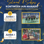 Prestasi Gemilang, IAIN Manado Sabet Juara 1 Badminton dan Catur PORSENI